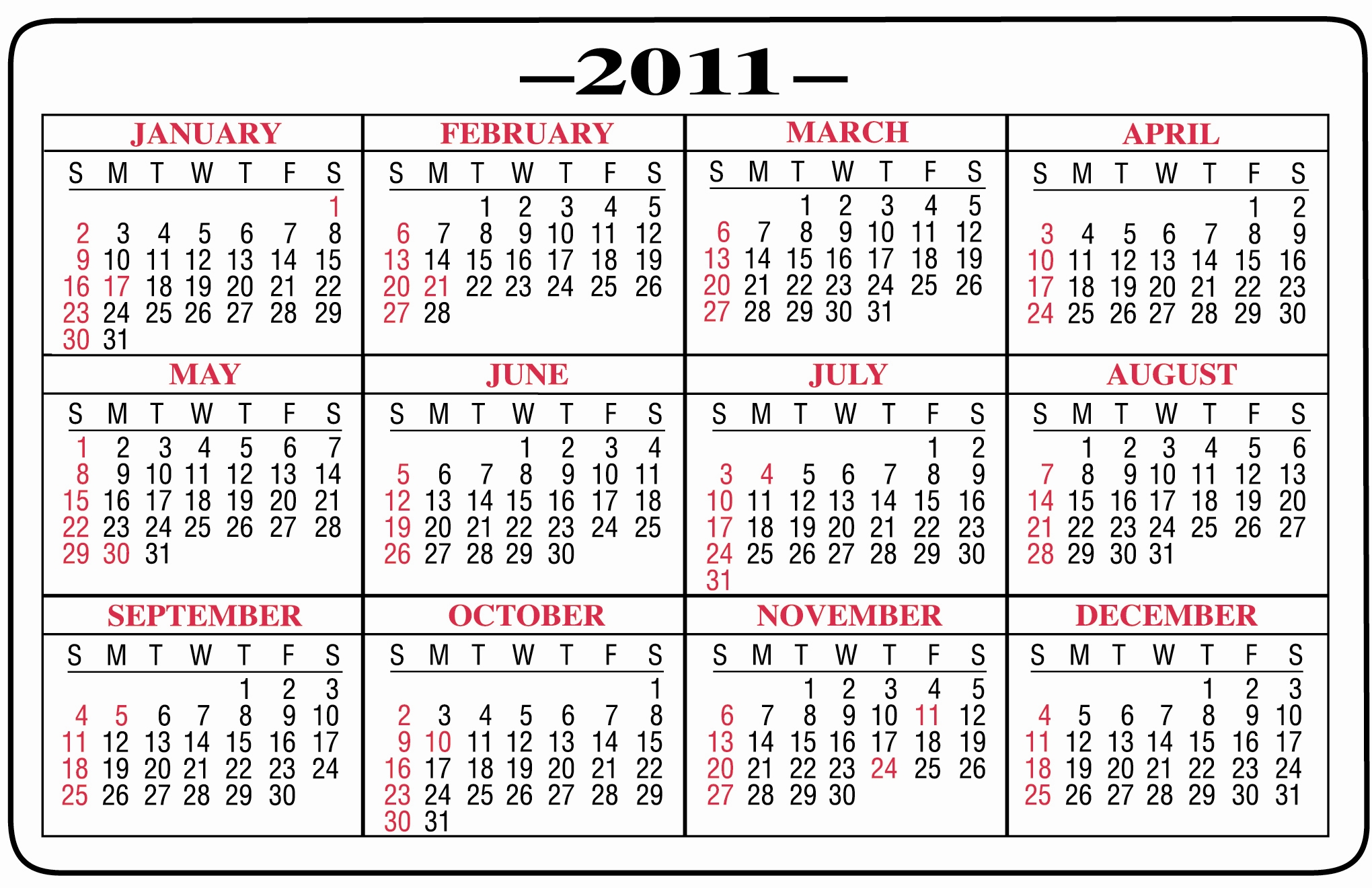 2011 custom imprinted plastic wallet cards
